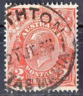 Australia 1931 King George V 2d Red - C Of A Wmk Used - SMITHTON, TASMANIA - Used Stamps