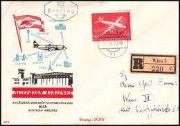 Austria 1958, Registred Airmail Cover - Autres & Non Classés