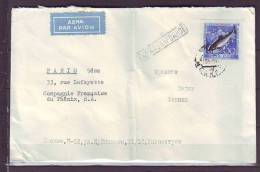 TIMBRE. LETTRE. RUSSIE. URSS. PARIS. PHENIX. AVION. - Lettres & Documents