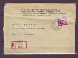 TIMBRE. LETTRE. HONGRIE. MAGYAR. BUDAPEST. FILATELIA. FONO ISTVAN. PARIS. - Cartas & Documentos