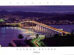(970) Australia - TAS - Hobart Tasman Bridge At Night - Hobart