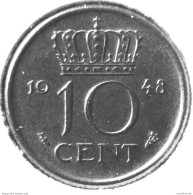 Netherlands - 1948 - KM 177 - 10 Cents - XF - Look Scans - 10 Cent