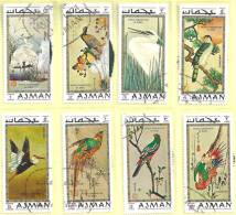 BRIEFMARKEN - STAMPS - TIMBRES - AJMAN ARABISCHES SCEICHTUM) - 1971 -ERHALTUNG DER VOGELWELT (WORD CONSERVATION OF BIRDS - Oman