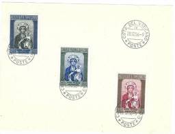 FRONTE  - EMISSIONE DETTA "MADONNA NERA"    ANNO 1956 FDC - Lettres & Documents