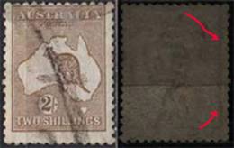 AUSTRALIA  - KANGAROO  2 Sh - Wz + VERTICAL  LINE  - Used - ??? - Used Stamps