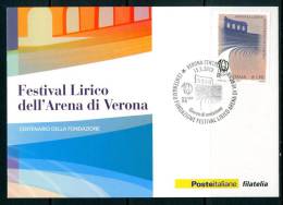 ITALIA / ITALY 2013 - 100° Fondazione Festival Lirico Dell´Arena Di Verona - Maximum Card - Maximumkaarten