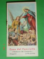 Calendarietto Anno1961 - Madonna Del CONFORTO Casa Del Fanciullo - Orfanelli  APRICENA,Foggia - Kleinformat : 1961-70