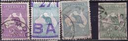 AUSTRALIA  - DIFFER. KANGAROO  - Wz+ IMPERF. ???  - Used - Used Stamps