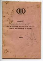 SNCB - Livret Des Précautions Pour éviter Les Accidents De Travail - 1925 - Ferrocarril & Tranvías