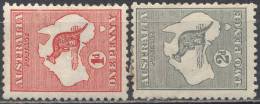 AUSTRALIA  - DIFFER. KANGAROO  - Wz - 1913 + 1915  - MLH - Nuovi