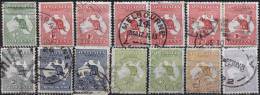 AUSTRALIA  - LOT - DIFFER. KANGAROO  - Wz - DIF.  - USED - Ungebraucht