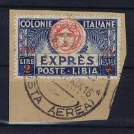 Italy: Libia, 1924  Mi 64 Express Nice Cancel - Libye