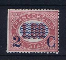 Italy: 1878, Newspaperstamps, Mi Nr 33 Not Used (*), Cut Perfo - Nuovi