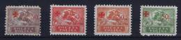 Polen: 1921 Red Cross, Mi 154-157, Not Used (*) - Unused Stamps