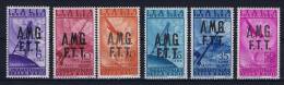 Italy: Triest Zone A Airmail , Mi 28 - 33 MH/* - Nuevos