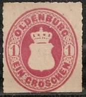 ALEMANIA 1862 (OLDENBOURG) Yvert #17 - No Gum (*) - Oldenbourg