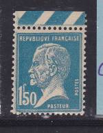 FRANCE N°181 1F50 BLEU TYPE PASTEUR BLEU CADRE BRISE NEUF SANS CHARNIERE - Ungebraucht