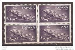 ES1170BL4-LA313TTSC.Spain Espagne SUPER-CONSTELLATION Y NAO SANTA MARIA 1955/56.(Ed.1170**)sin Charnela LUJO  BLOQUE 4 - Sonstige & Ohne Zuordnung