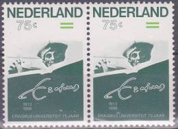 Nederland 1988 Postfris MNH Erasmus Universiteit Plaatfout 1412 PM - Variétés Et Curiosités