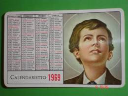 Calendarietto Anno 1969 S.DOMENICO SAVIO - Opere Don Bosco O.D.B. Santino A.L.M.A. Plastificato - Small : 1961-70