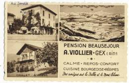 Delcampe - 01  -  GEX.-   Pension BEAUSEJOUR. A. VIOLLIER. - Gex