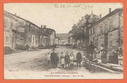 W009, Vavincourt, Rue Du Bar, Enfants, Animée, 2233 , Circulée 1916 Sous Enveloppe - Vavincourt