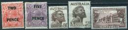 AUSTRALIA  - LOT - GEORGE  VI - MLH - Mint Stamps