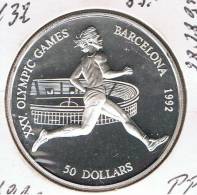 COOK Islas - 50 Dolar 1990 PROOF  KM112  PLATA - Channel Islands