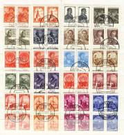 Russia USSR CCCP 1937 - 1961, Lot Of 80 Stamps (o), Used, Blocks Of 4 - Verzamelingen