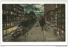 USA-ETATS-UNIS-CINCINNATI 1912 -ESPLANADE-FOUNTAIN SQUARE AT NIGHT - Cincinnati