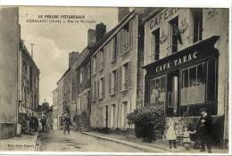 Carte Postale Ancienne Rémalard - Rue De Mortagne - Café Tabac - Remalard