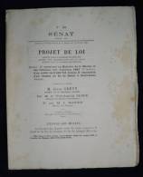 Chemins De Fer Concession Ligne DAKAR à SAINT-LOUIS ( Sénégal) 1881 Projet De Loi - Chemin De Fer & Tramway