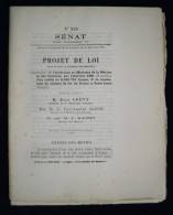 Chemins De Fer Concession Ligne DAKAR à SAINT-LOUIS ( Sénégal) 1880 Projet De Loi ( 2 ) - Chemin De Fer & Tramway