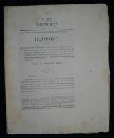 Chemins De Fer Concession Ligne DAKAR à SAINT-LOUIS ( Sénégal) 1881 Projet De Loi Charles Brun - Spoorwegen En Trams