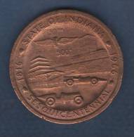 TOKEN  STATE OF INDIANA 1816 1966 SESQUICENTENNIAL / SEAL OF THE STATE OF INDIANA 1816 - Royal/Of Nobility