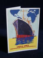 ITALY LIBERA LINE Navigazione Libera Triestina S.A. 1934 Liste Des Lignes De La Cie - Pubblicitari