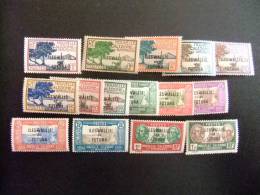 WALLIS ET FUTUNA WALLIS Y FUTUNA 1930 - 1938 Serie Incompleta  Yvert Nº 43 / 65 * MH - Unused Stamps