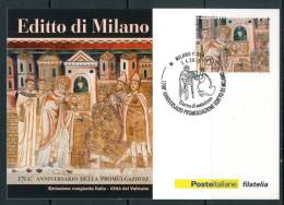 ITALIA / ITALY 2013 - 1700° Anniv. Della Promulgazione Editto Di Milano - Maximum Card - Maximumkaarten