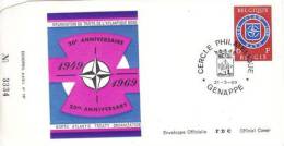 BELGIUM  1969  NATO  FDC /zx/ - NATO