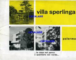 V1877 PALERMO VILLA SPERLINGA DEPLIANT PUBBLICITA' CENTRO RESIDENZALE PIANTINA APPARTAMENTI - Europa