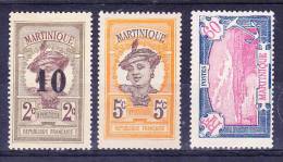 MARTINIQUE N°84 - 92 - 102  Neufs Sans Gomme - Unused Stamps
