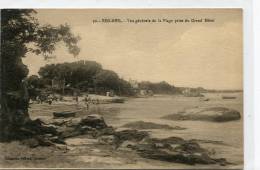 CPA 29 BEG MEIL VUE GÉNÉRALE DE LA PLAGE PRISE DU GRAND HOTEL - Bannalec