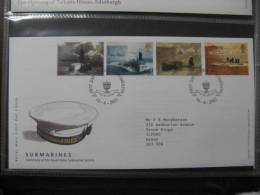 Great Britain 2001 Submarines Fdc - 2001-10 Ediciones Decimales