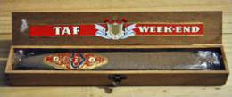 Cigare TAF Week End Avec Sa Boite En Bois - RARE Pour Collectionneur - Contenitori Di Tabacco (vuoti)