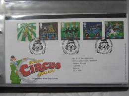 Great Britain 2002 Circus Fdc - 2001-2010. Decimale Uitgaven