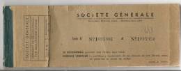 BANCO SOCIETE GENERALE - Fundado En Paris 1864 - Sucursal Buenos Aires - 1964 CHEQUERA Empresa PRESS SERVICE 16 Cheques - Banco & Caja De Ahorros