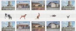 Australia 2009 Corrugated Landscapes Gutter Strip MNH - Fogli Completi