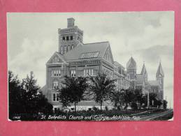 Atchison   Kansas    St Benedict's Church & College Ca 1910 Not Mailed   ==   =ref 905 - Sonstige & Ohne Zuordnung