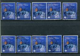 Belgique 2012 - Timbre De Fin D'année (o) Sur Fragment - Lot De 20 Timbres - Used Stamps