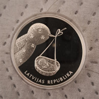 Creating A Child Fest Latvia 2013 SILVER COIN 1 Lat  Proof,a  Mouse For Sleep - Letonia